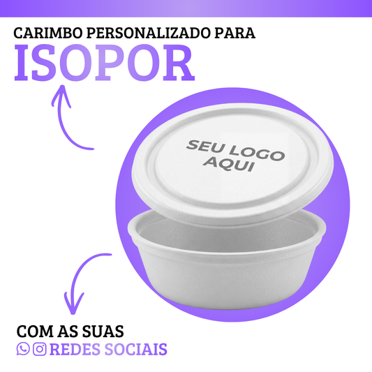 Carimbo Personalizado 9cm² - Para Todas Embalagens