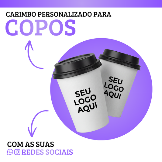 Carimbo Personalizado 16cm² - Para Todas Embalagens