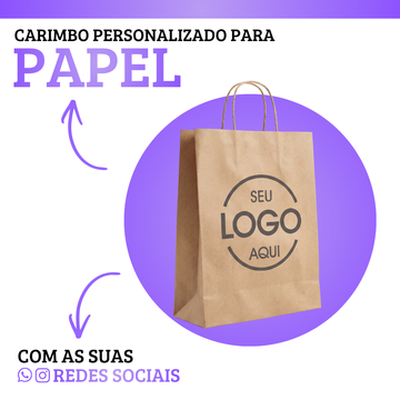 Carimbo Personalizado 16cm² - Para Todas Embalagens